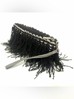 Escama Brasil Studio Soda Pop Tab Fringe Wrist Purse Fun Clutch Upcycled